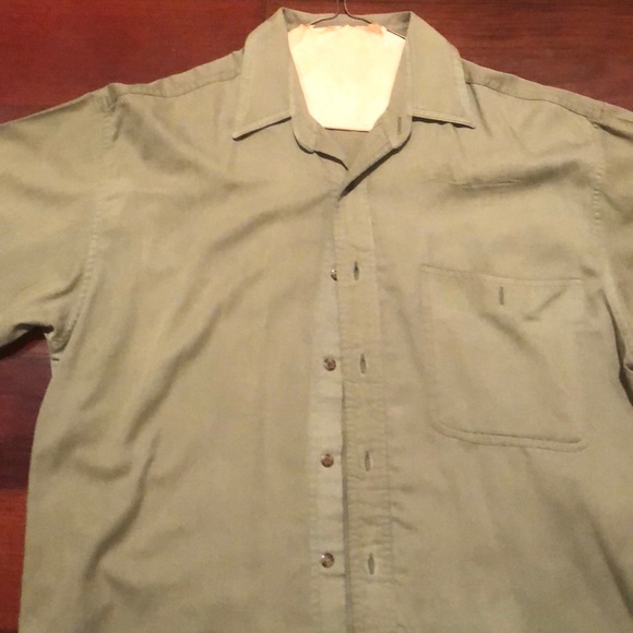 Bugleboy Army Green Short Sleeved Shirt Size Med - Picture 4 of 6